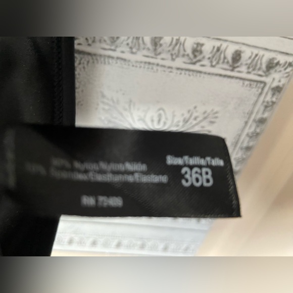 NWOT Sz-36/B Bra in a Minimalist Basic Black, Comfy, Silky, Smooth Fit, No Wires - Picture 10 of 16